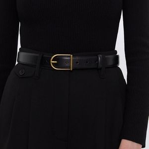 Aritzia - Auxiliary Leather Classic Dress Belt-new